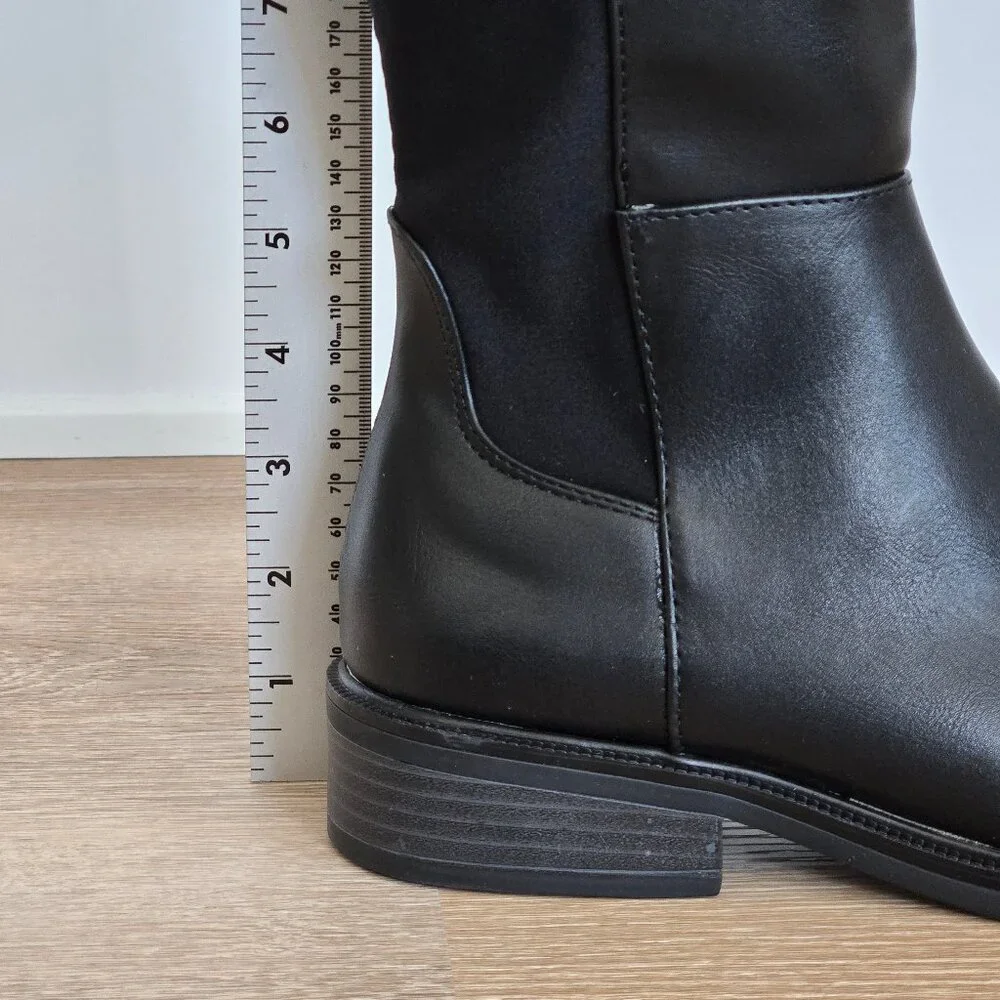 Black Boots Women’s Size 7.5 Memory Foam Insole New in Box Tall